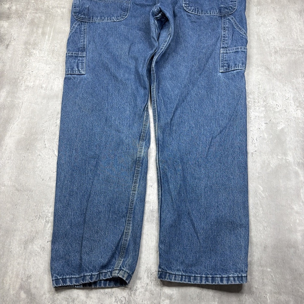 Relaxed Fit Blue Denim Women's Overalls - Picture 11 of 11